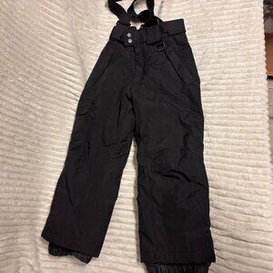 Sport Essentials Kids Black Snow Pants Size 6 Winter Ski Bib
